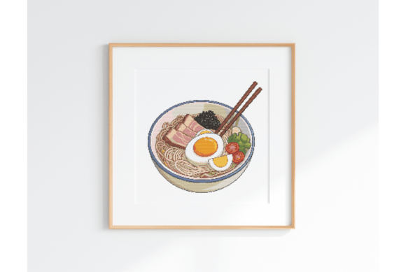 Japanese Ramen Cross Stitch Chart