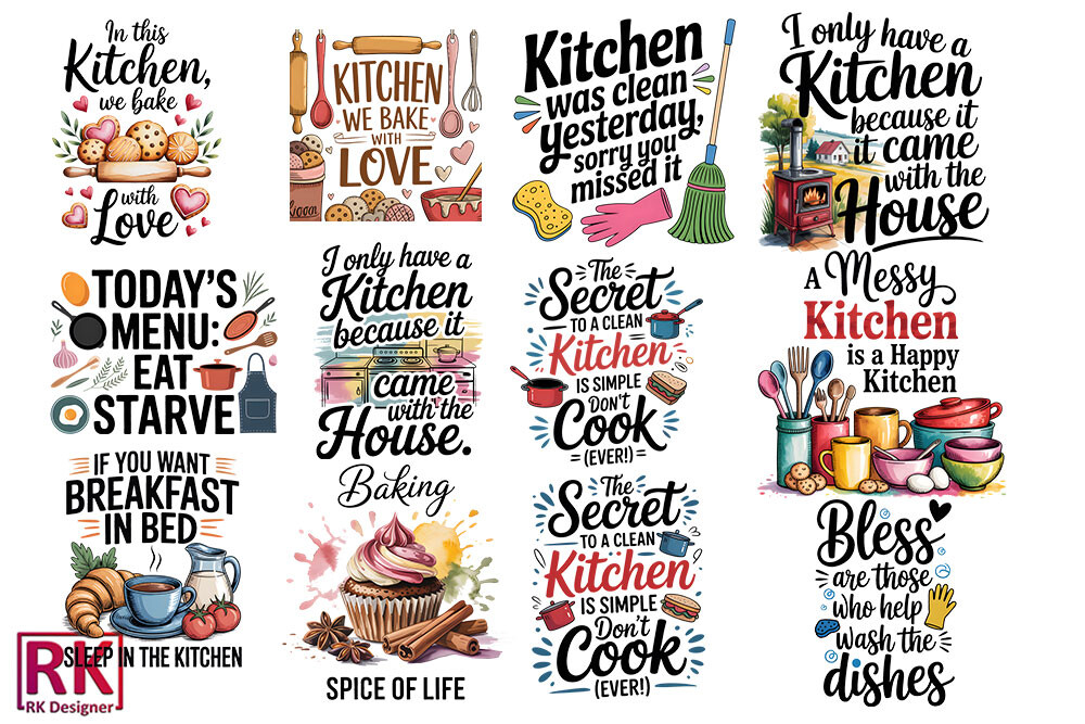 Kitchen Towel PNG Bundle