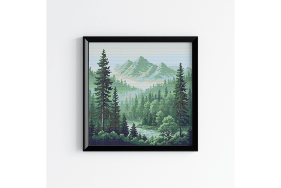 Mountain Cross Stitch Pattern PDF
