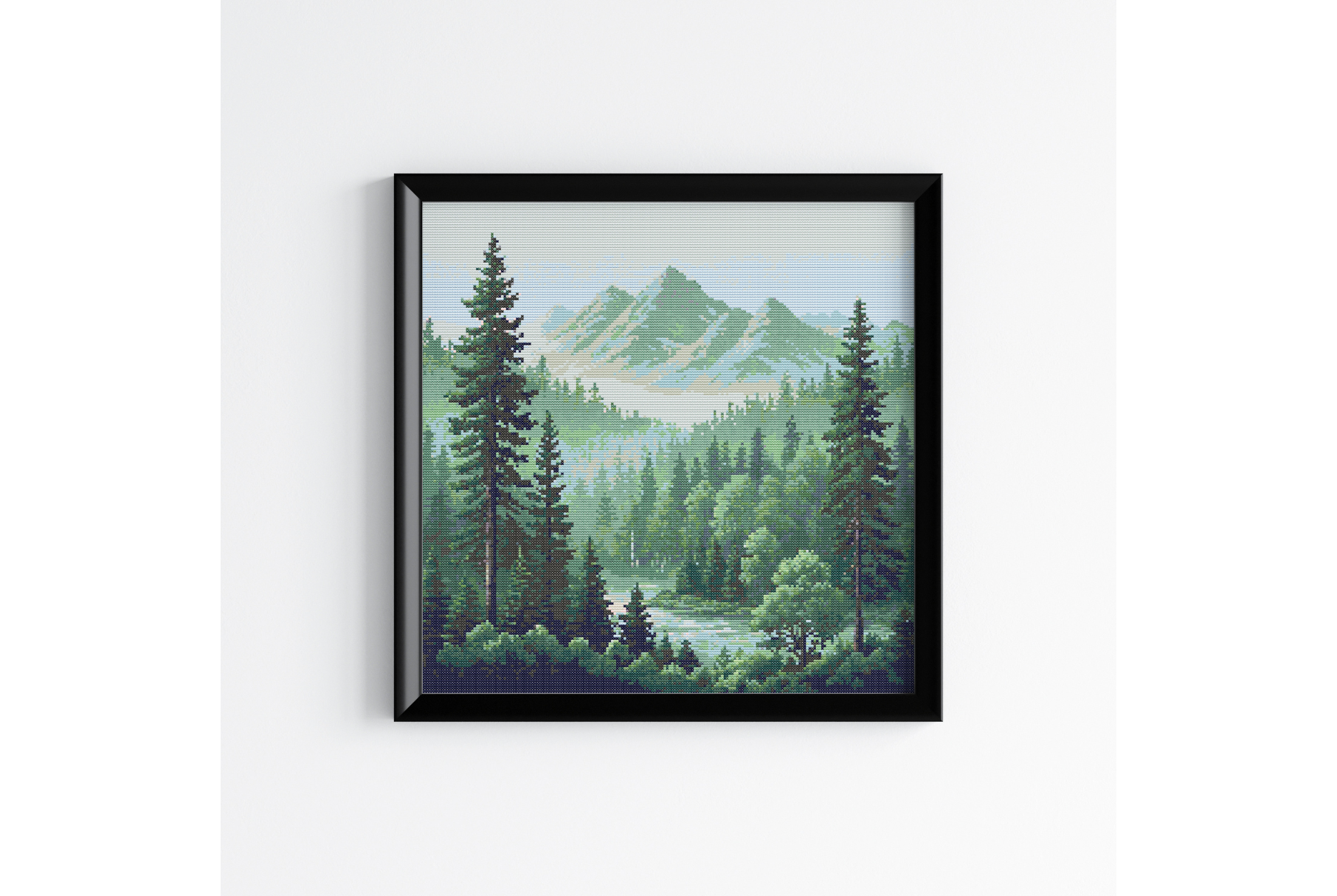 Mountain Cross Stitch Pattern PDF