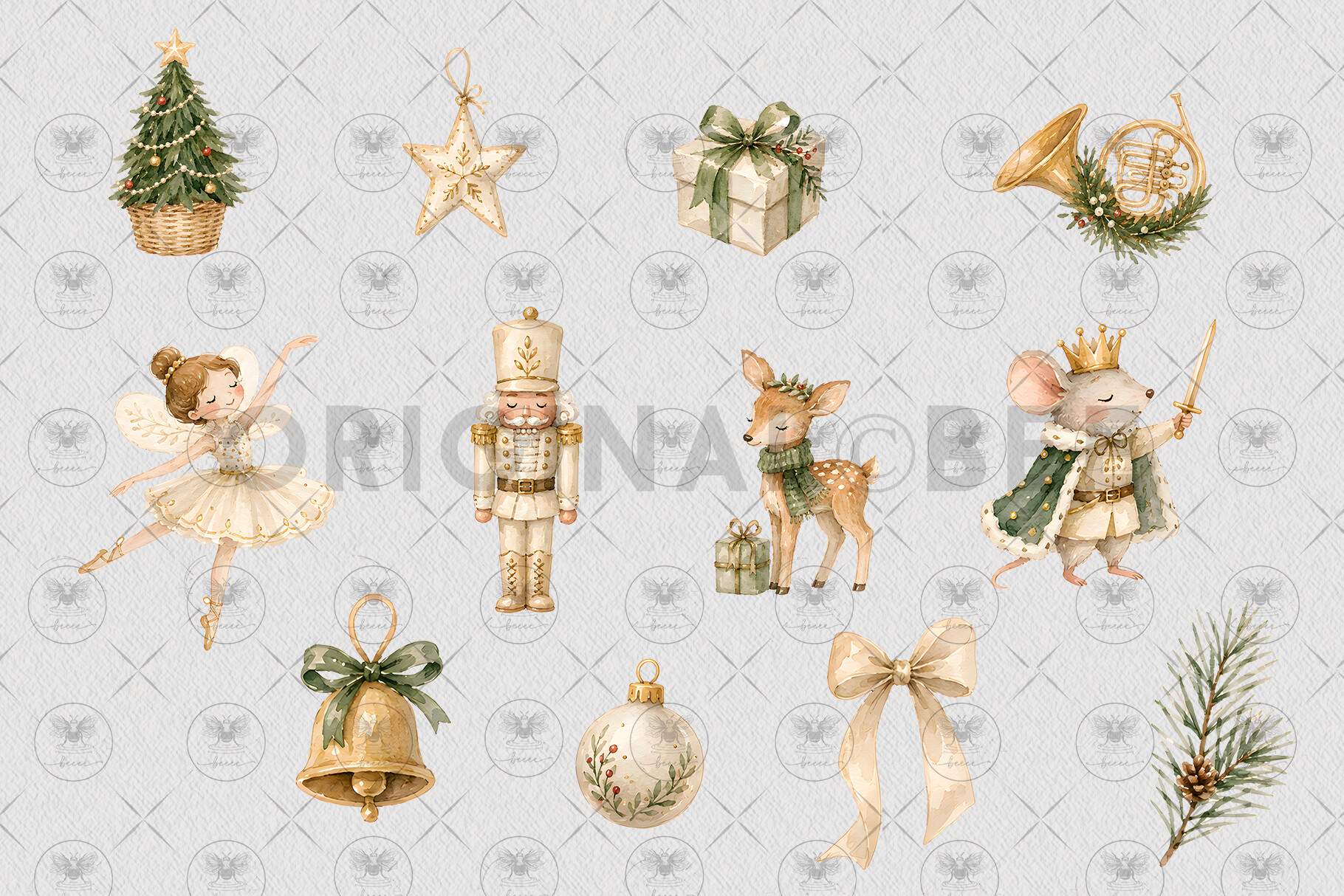 Nutcracker Ballet Christmas Clipart - photo 3