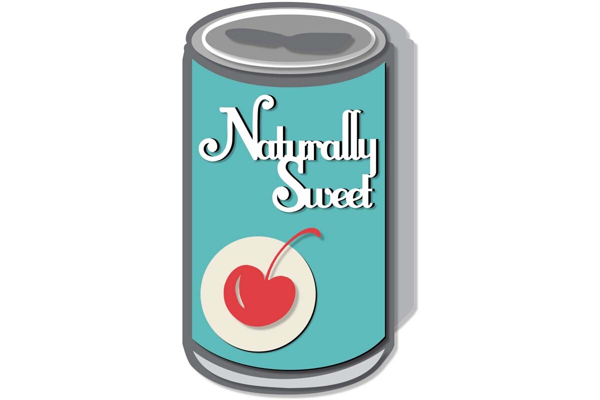Vintage Cherry Soda Can Shaped Card
