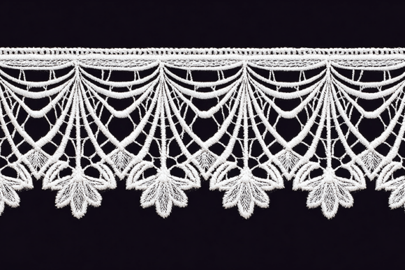 White Crochet Lace Border
