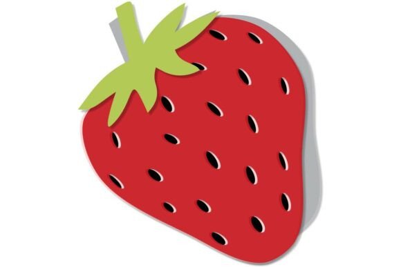 Strawberry Shaped Greeting Card