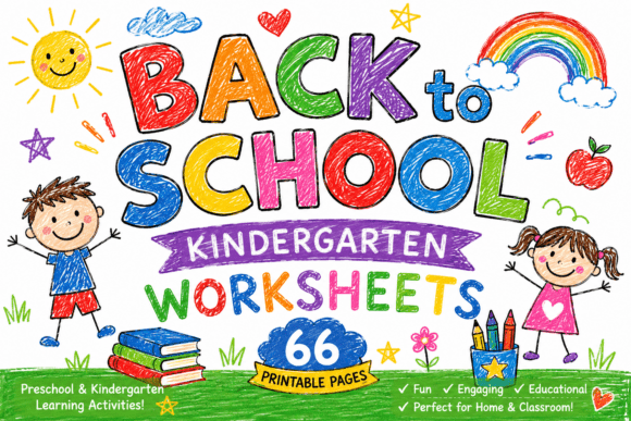 Back to School Kindergarten Worksheets |