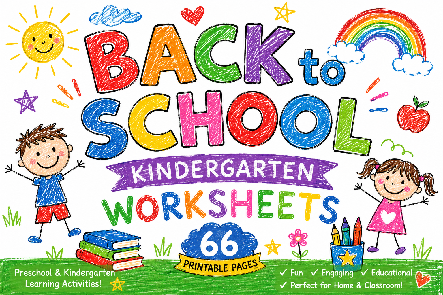 Back to School Kindergarten Worksheets |