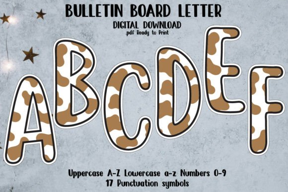 Bulletin Board Alphabet Letters
