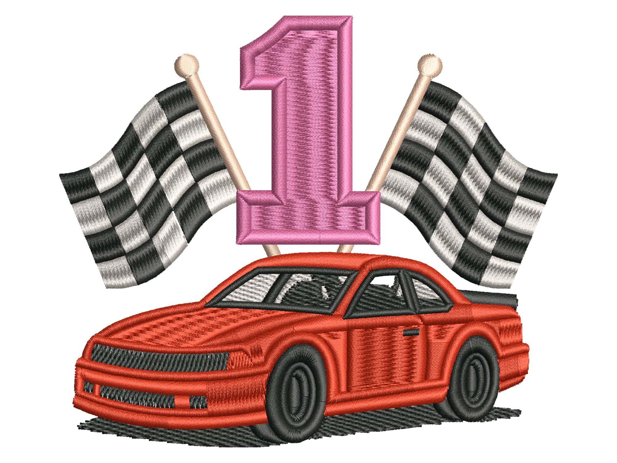 Champion Race Car Embroidery