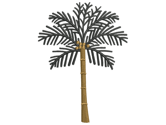 Date Palm Tree Machine Embroidery Design