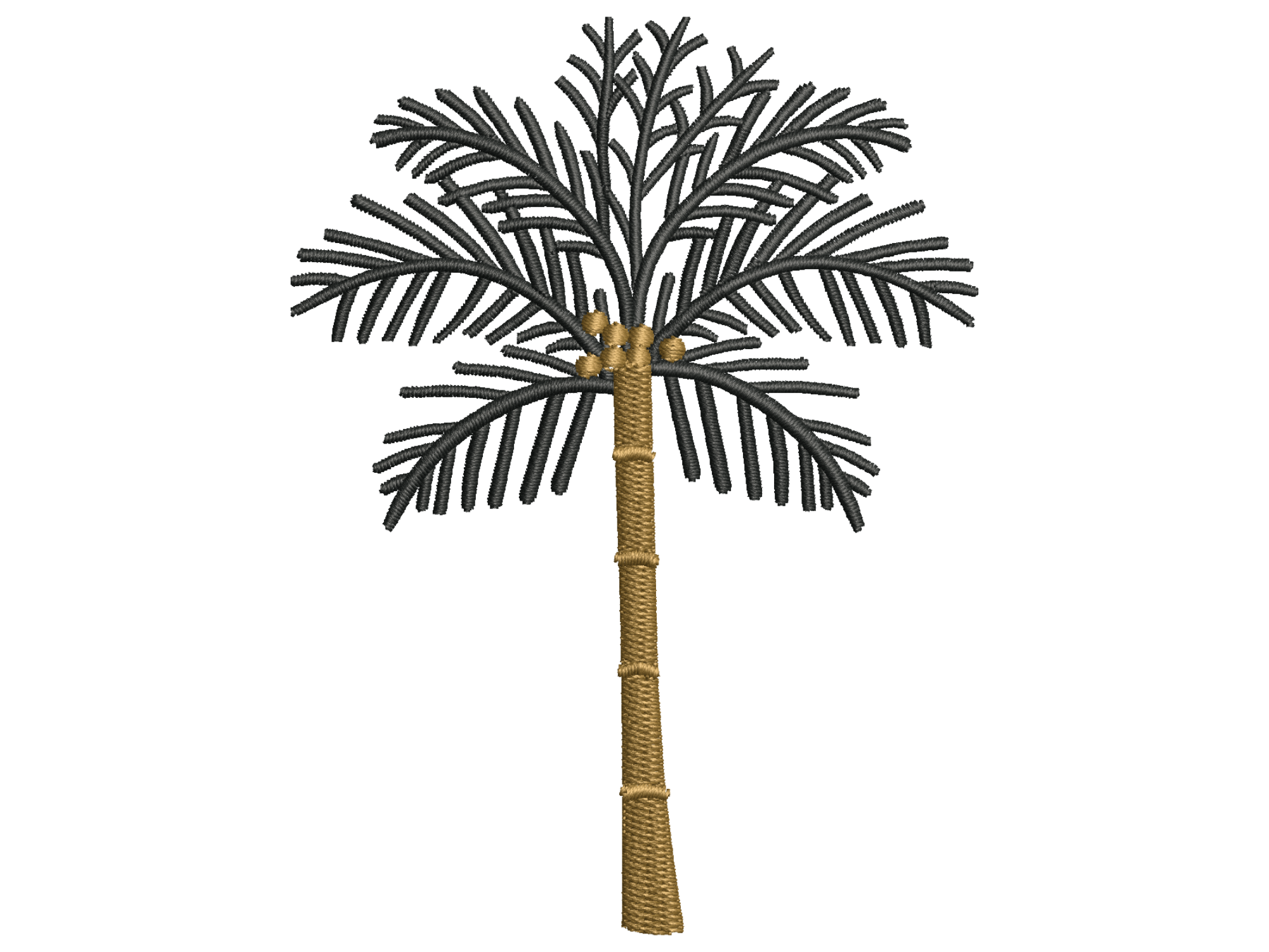 Date Palm Tree Machine Embroidery Design