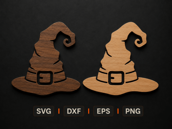 Halloween Witch Hat Laser Cut File
