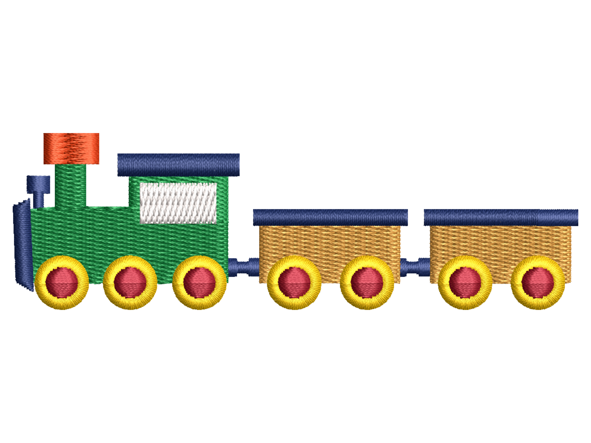 Kids Locomotive Train Embroidery