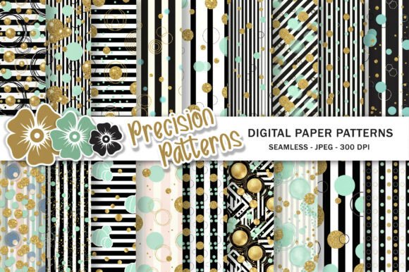 Preview of Luxury Black and White Stripe Background