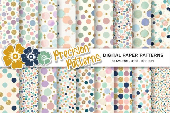 Luxury Pastel Polka Dots Pattern