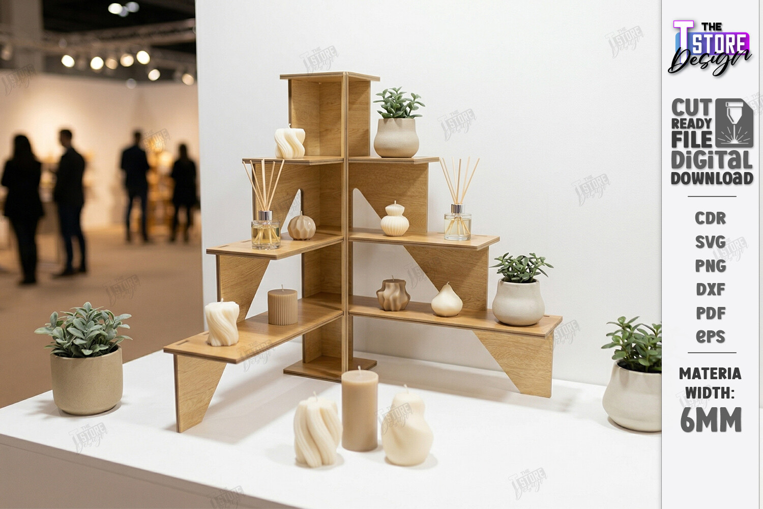 Modular Stand Retail Display Laser Cut