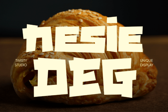 Nesiedeg Display Font By Twistystd