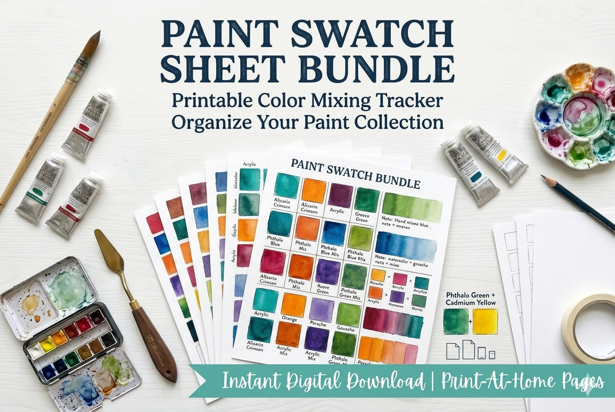 Paint Swatch Sheet Bundle