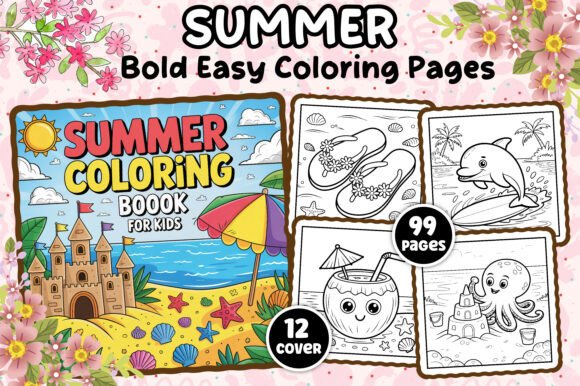 SUMMER COLORING BOOK for KIDS