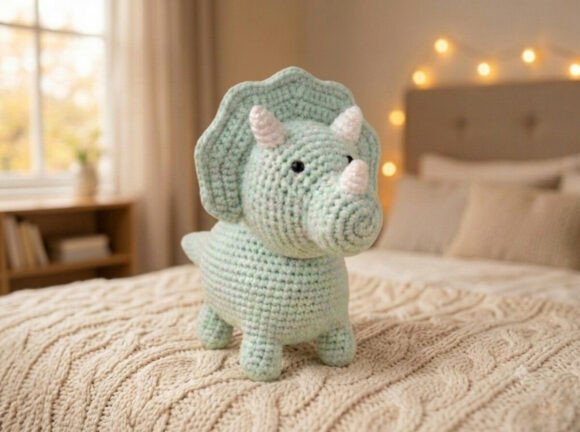 Sprout Triceratops Dinosaur Pattern