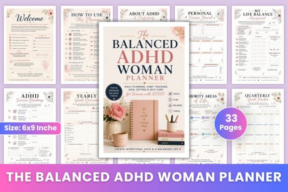 The Balanced ADHD Woman Planner