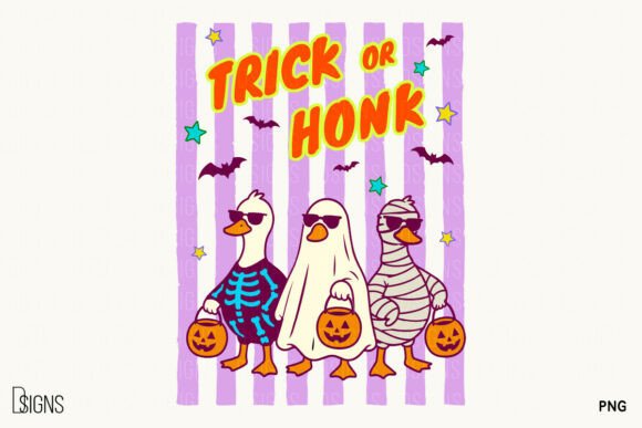 Trick or Honk Goose Stirpes Halloween