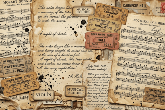 Vintage Letter Ephemera Collage