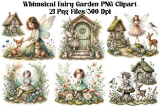 Whimsical Fairy Garden PNG Clipart Graphic by Sublimation Design ...