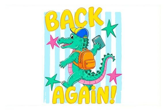 Back Again Dinosaur - Fun Character Desi