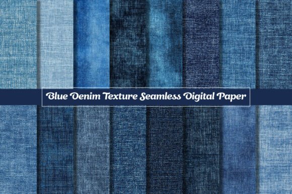 Blue Denim Texture Seamless Papers