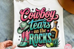 Cowboy Tears on Rocks PNG Tshirt Graphic by Craft Hunter · Creative Fabrica