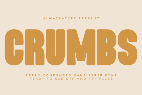 Preview specimen of Crumbs sans serif font
