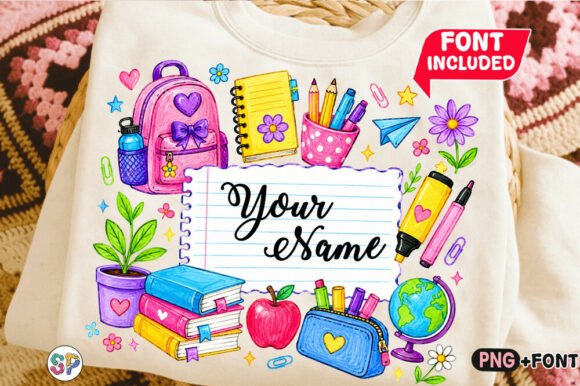 Custom Teacher PNG, Back to School Shirt