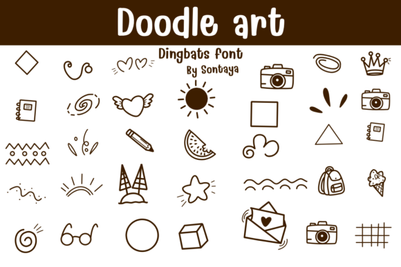 Preview of Doodle Art dingbat font