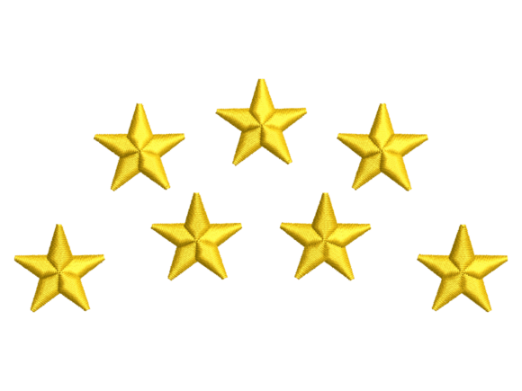 Golden Stars Embroidery Pattern