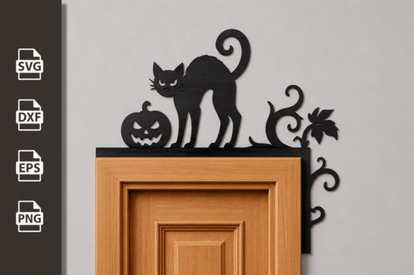 Halloween Door Corner Laser Cut Files