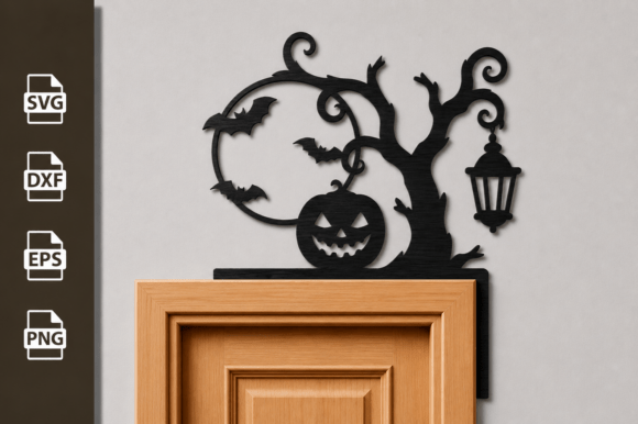 Halloween Door Corner Laser Cut Files