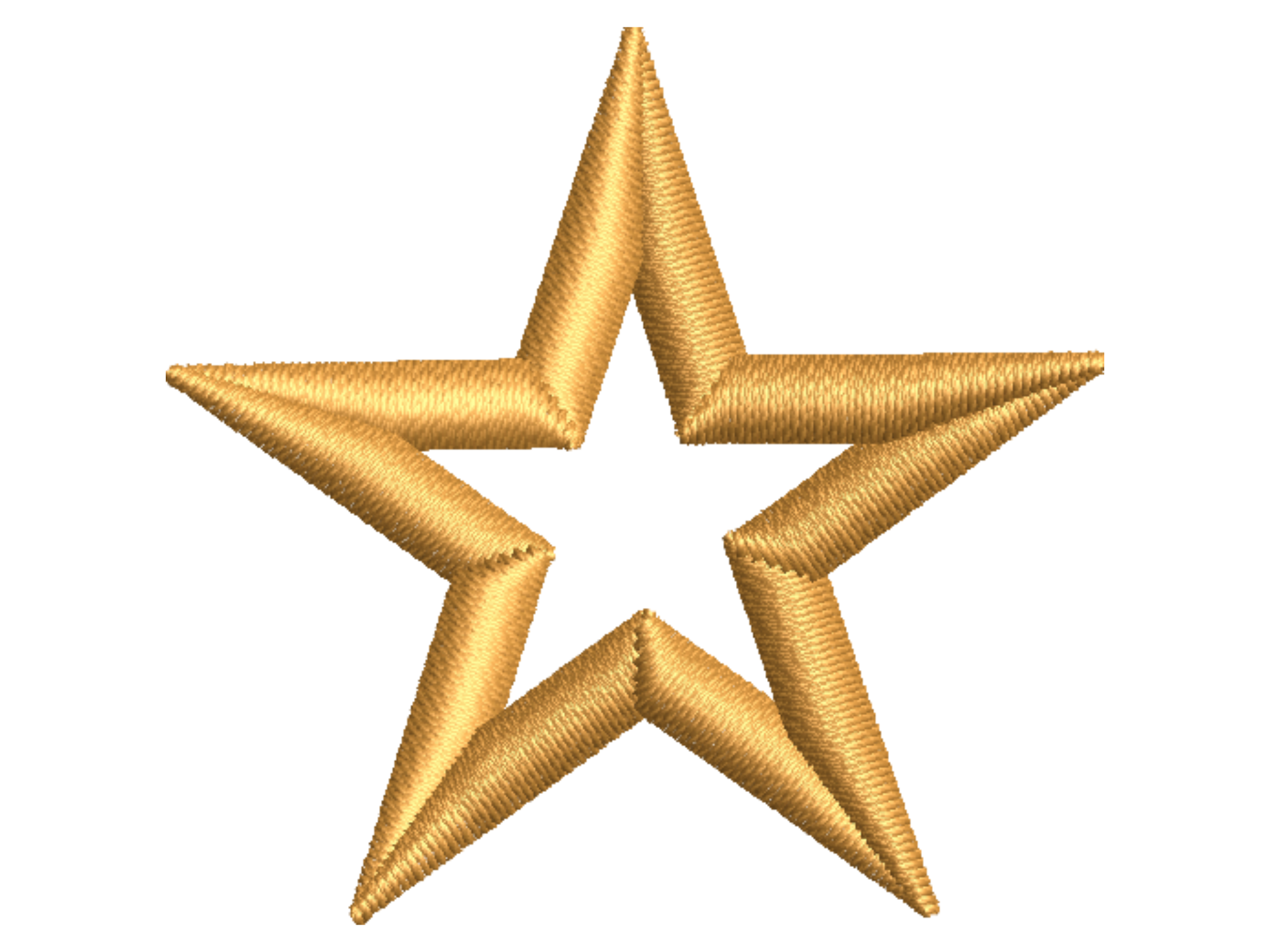 Open Star Embroidery Pattern