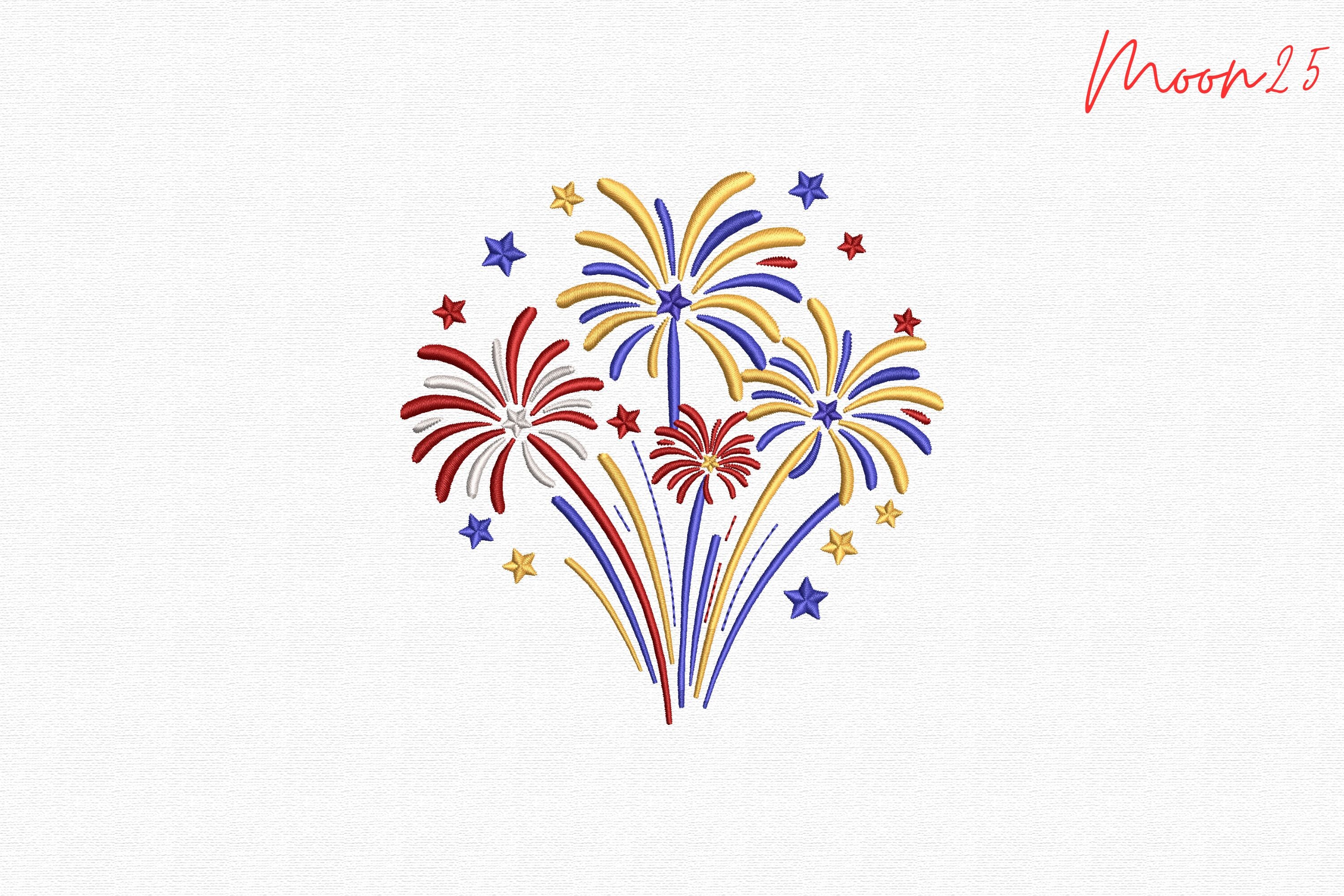 Patriotic Fireworks Starburst Celebratio