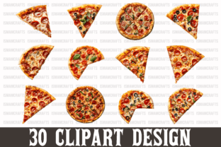 Pizza Isolated Clipart Bundle PNG Graphic by IsmamCrafts · Creative Fabrica