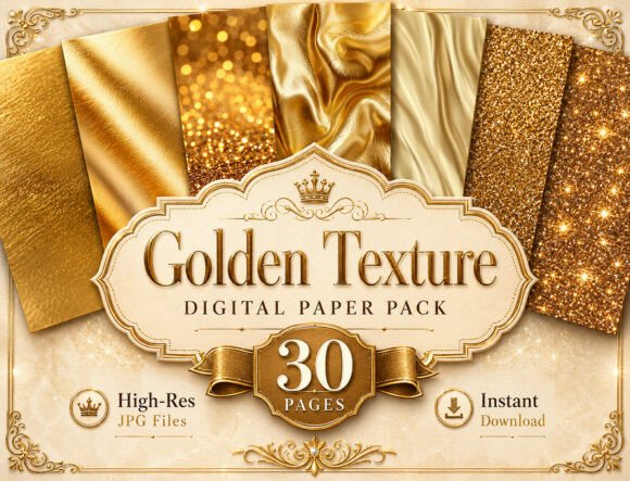 Premium Gold Foil Texture