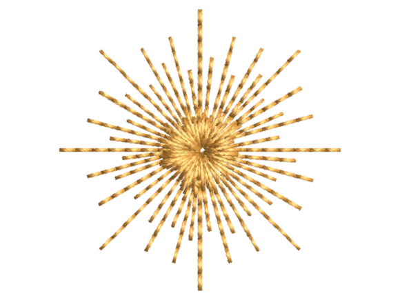 Radiant Sun Embroidery Pattern