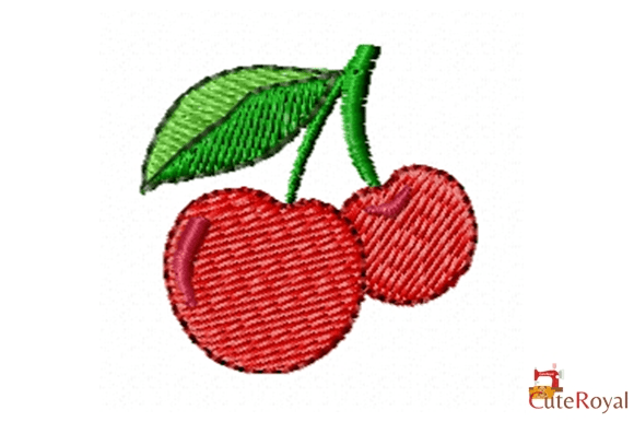 Red Cherry Embroidery
