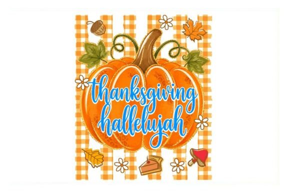 Thanksgiving Hallelujah Pumpkin Graphic