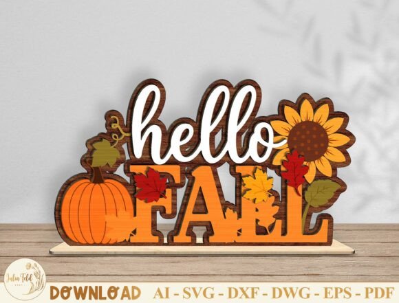 Autumn Table Decor Laser Cut File Svg Laser