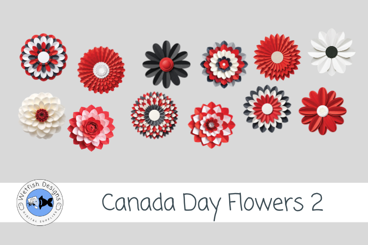 Canada Day Flower Clipart 2
