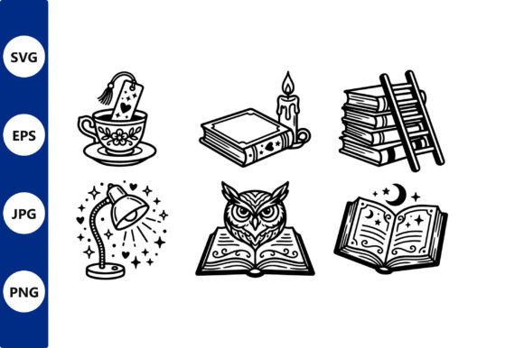 Cozy Study Desk Vector Scene