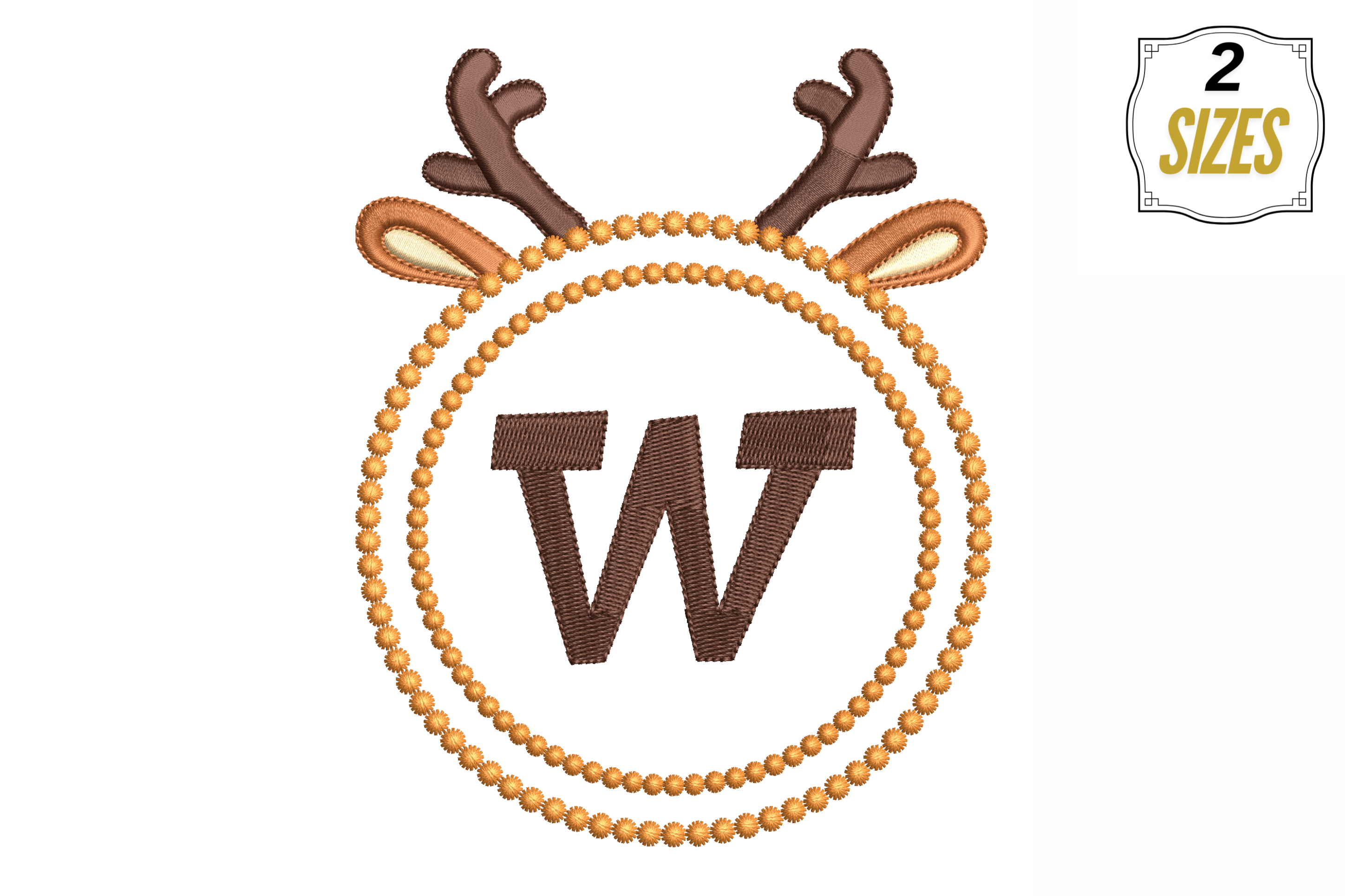 Letter W in Cute Frame