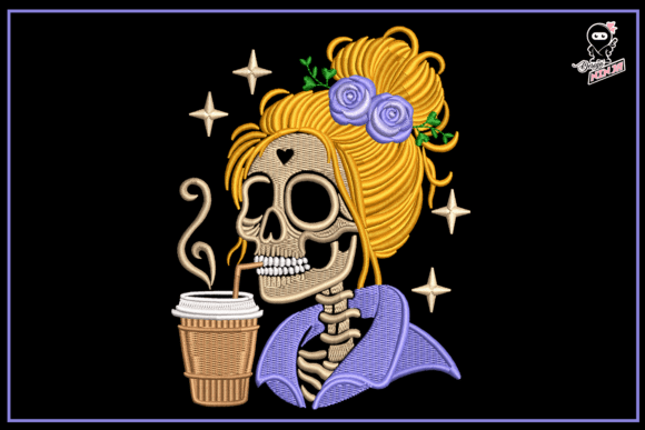 Skull with Coffee