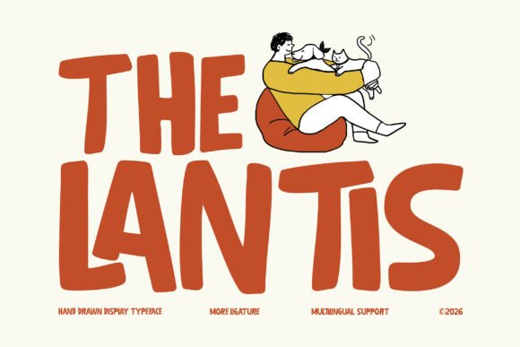 The Lantis Fontes de Exibição Fonte Por Twistystd