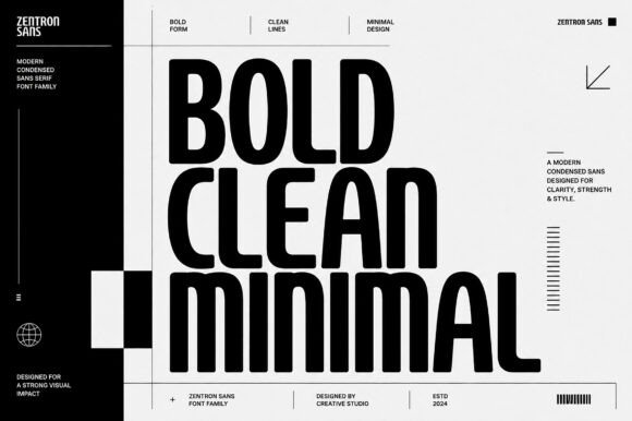 Zentron Sans Font by Bundle · Creative Fabrica